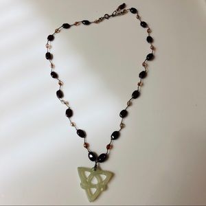 Celtic knot pendant bead handmade necklace
